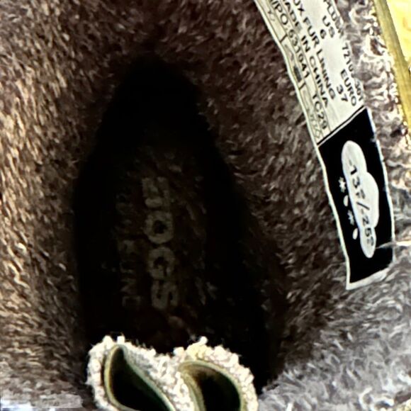 BOGS ~Women’s Amanda rubber boot with faux fur lining~ Forest Green ~ size 6 - Picture 11 of 12